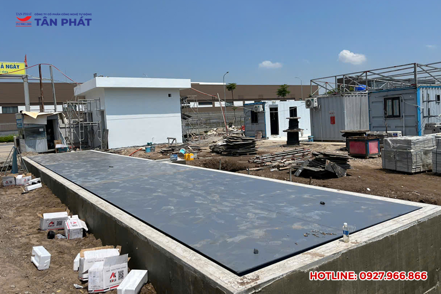 Lắp đặt trạm cân ô tô điện tử 150 tấn tại Hải Phòng