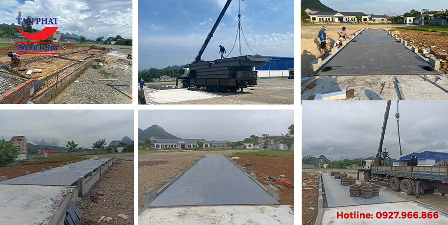 Lắp đặt trạm cân ô tô điện tử 150 tấn