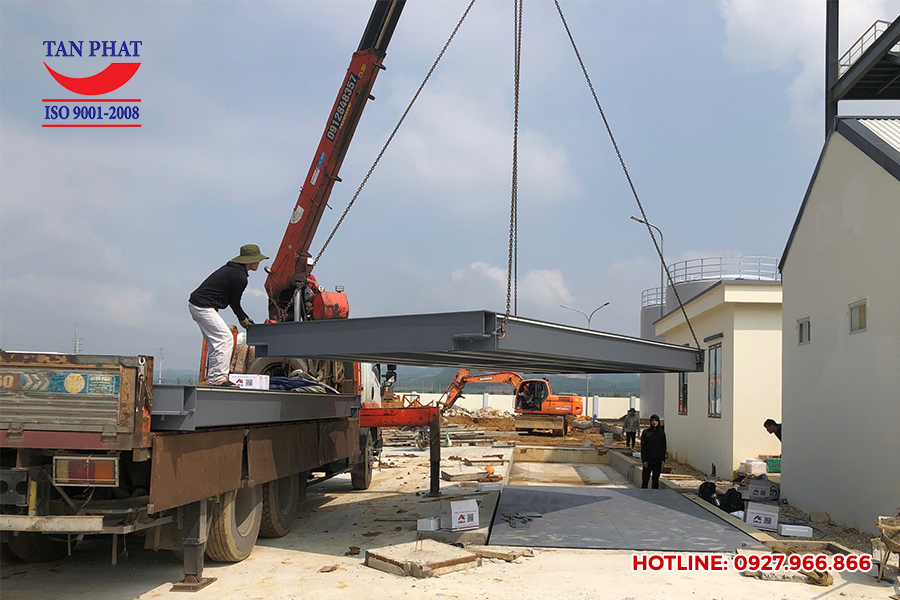 Lắp đặt trạm cân ô tô 80 tấn tại Thanh Hóa