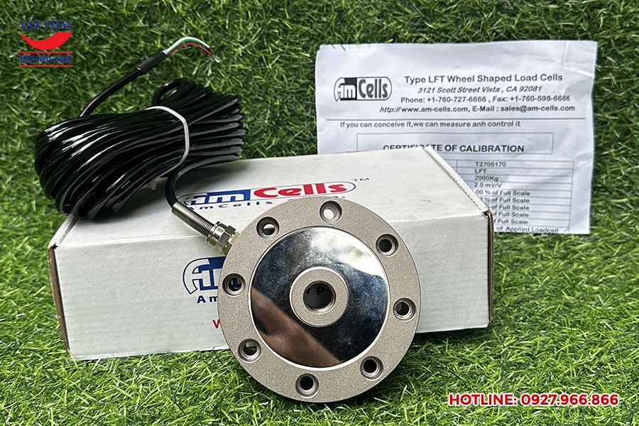 Hình ảnh thực tế Loadcell lLFT 2 Tấn Amcells (Mỹ)