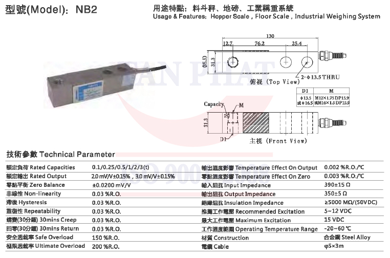 Catalogue loadcell nb2 mavin