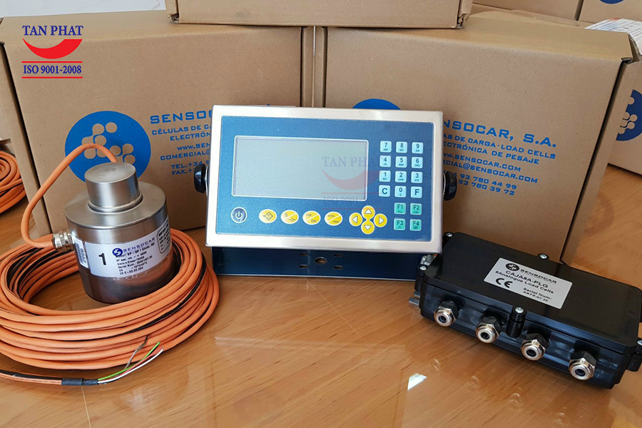 Thiết bị cân điện tử 120 tấn chuẩn tín hiệu Digital nhập khẩu chính hãng Sensocar (Tây Ban Nha), hoạt động với đầu cân SC-A10 cùng loadcell SP-A