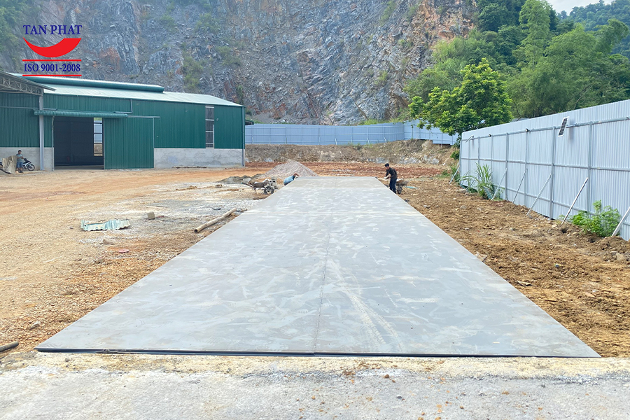 Trạm cân điện tử 100 tấn lắp tại Bắc Ninh