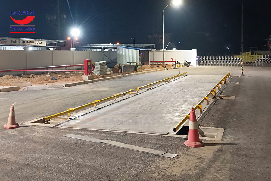 Hoàn thiện lắp đặt trạm cân ô tô điện tử 100 tấn tại Vĩnh Phúc
