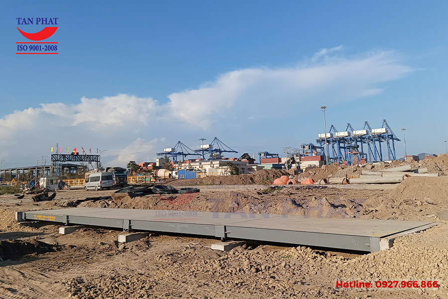 Trạm cân ô tô điện tử 120 tấn lắp tại Thái Nguyên