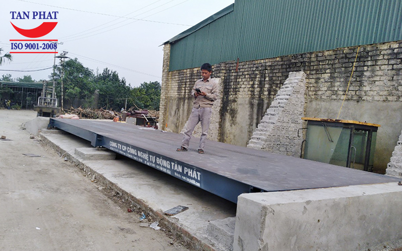 Trạm cân xe tải 60 tấn lắp tại huyện Cẩm Giàng, Hải Dương