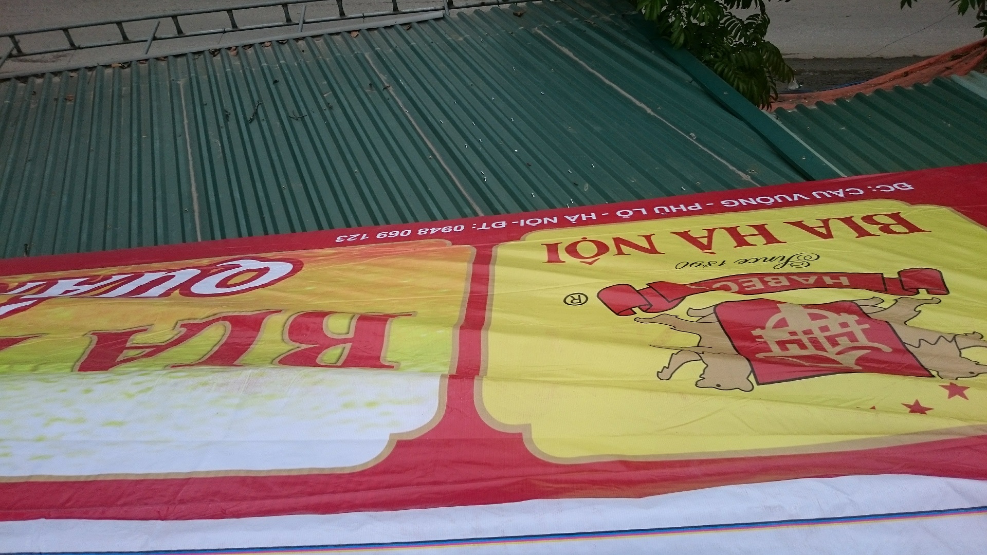 biển quảng cáo biển bạt quán bia khổ lớn