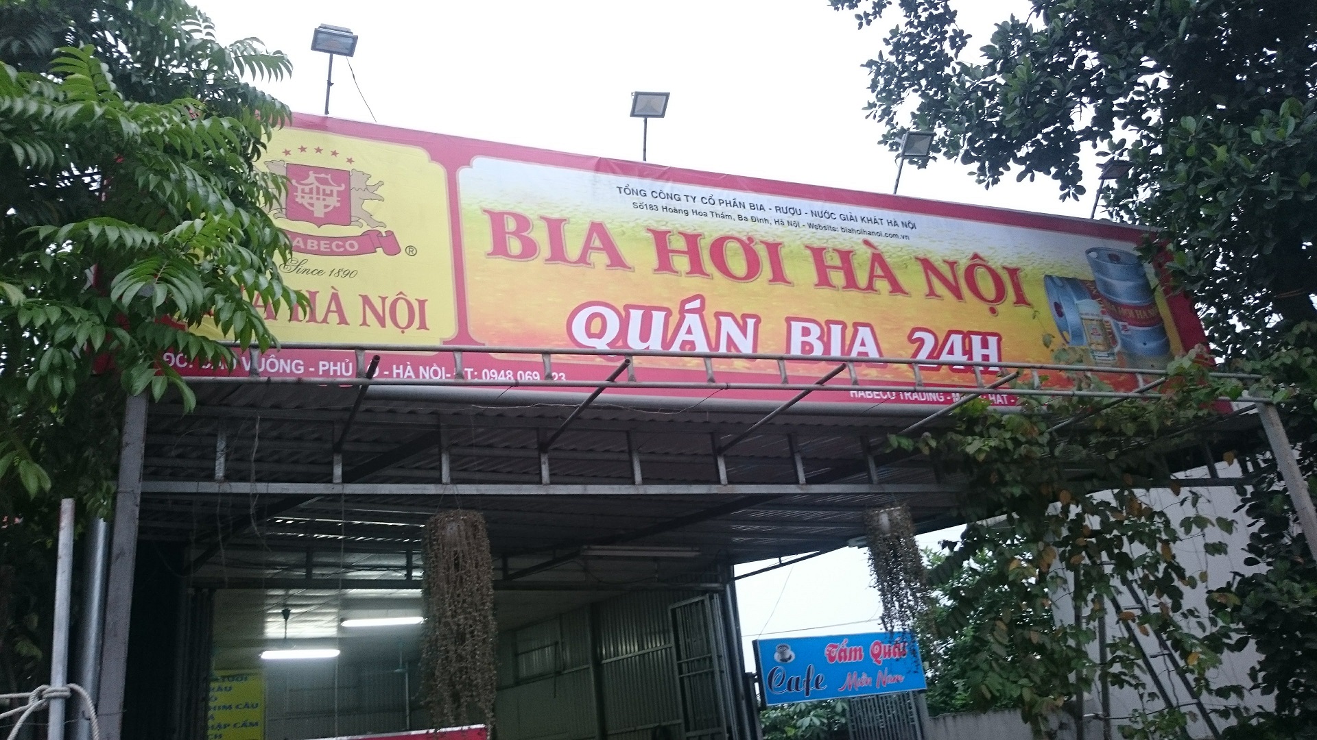 biển quảng cáo biển bạt quán bia khổ lớn