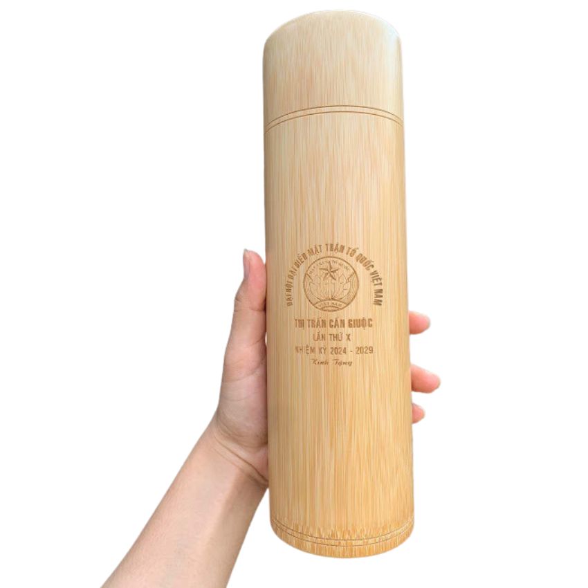 Bình giữ nhiệt tre