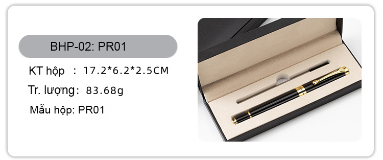 Thông số kỹ thuật hộp bút quà tặng