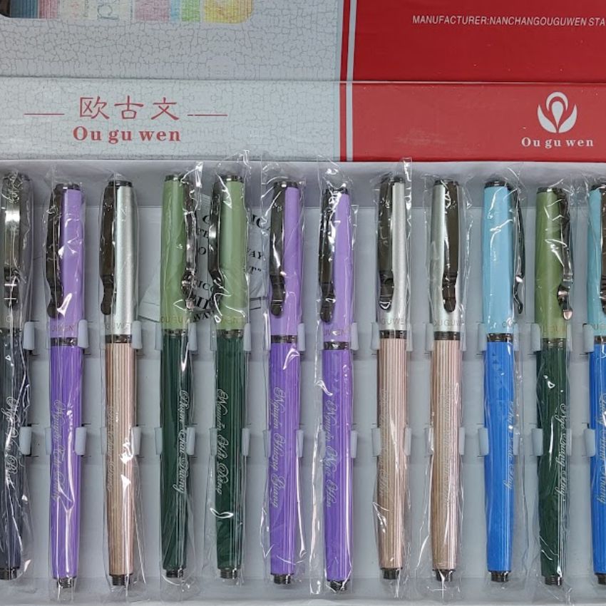 Bút máy luyện chữ đẹp ngòi lá tre khắc tên