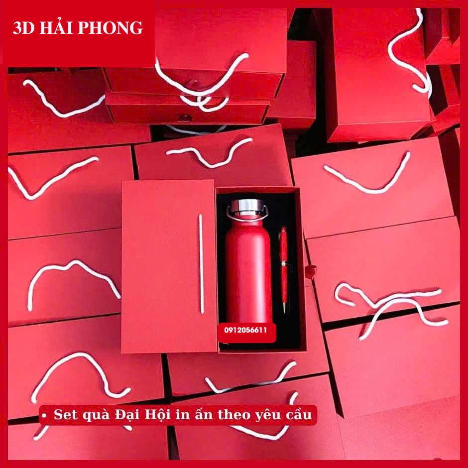set quà tặng doanh nhiệp tiện dụng ý nghĩa - bình giữ nhiệt đẹp 500ml
