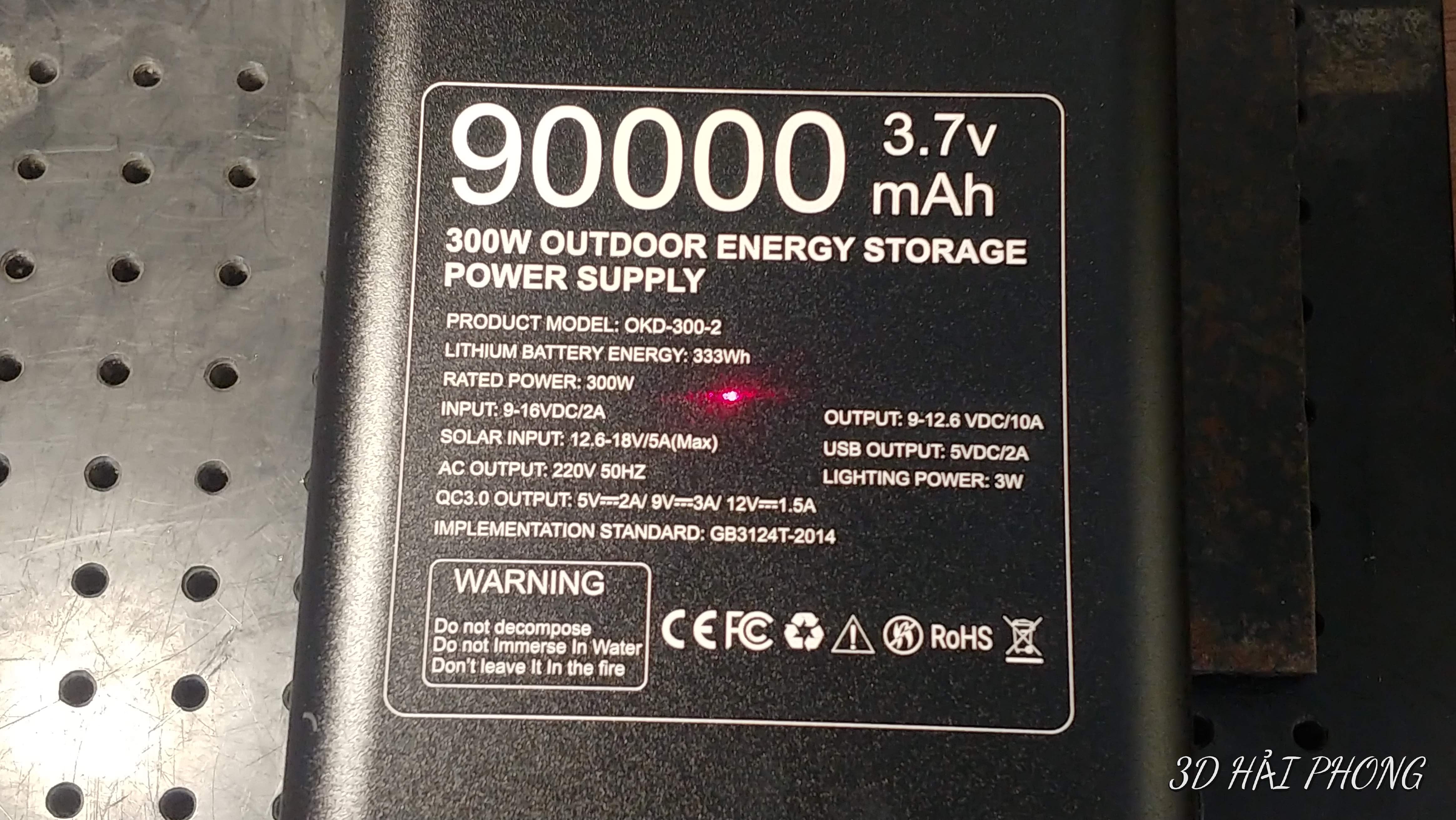 Khắc laser pin sạc dự phòng