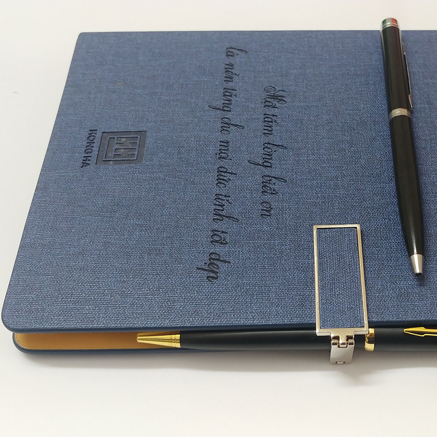 Sổ bìa da khắc laser