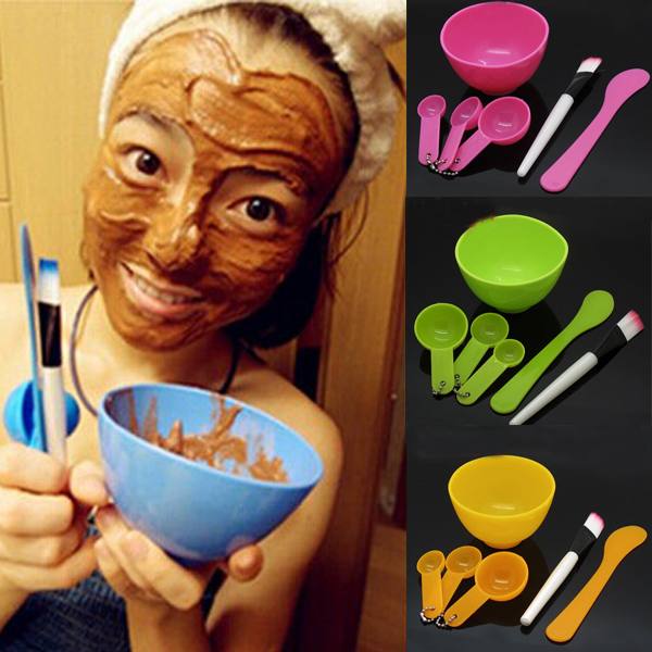 Kết quả hình ảnh cho Bộ Dụng Cụ Trộn Mặt Nạ Đắp Mặt 4 In 1