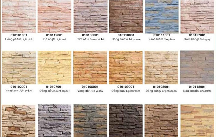 các mẫu đá ốp tường 10x20