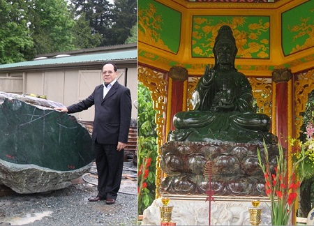 Tượng quan âm bằng ngọc bích