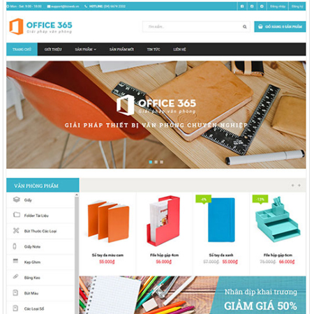 Tạo web bán đồ văn phòng