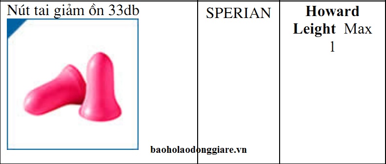 nút tai giảm ồn 33db