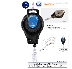 Khóa Hãm An Toàn 20m, cuộn cáp chống rơi