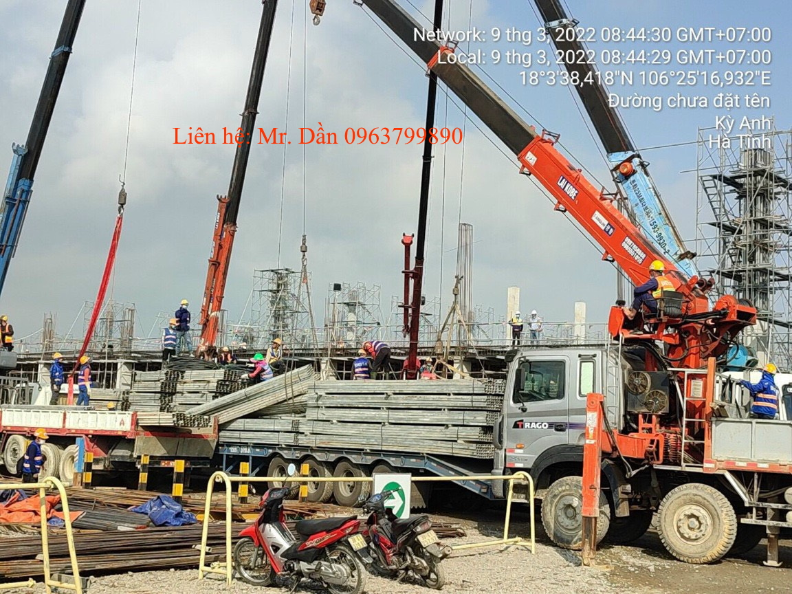 Cho thuê xe tải gắn cẩu 15 tấn