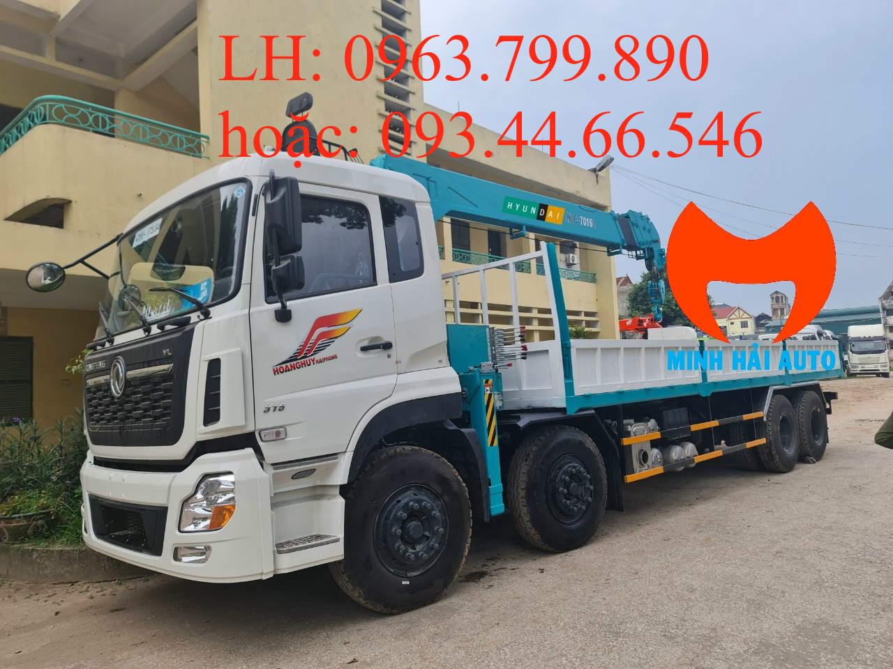 xe tải gắn cẩu huyndai 7 tấn