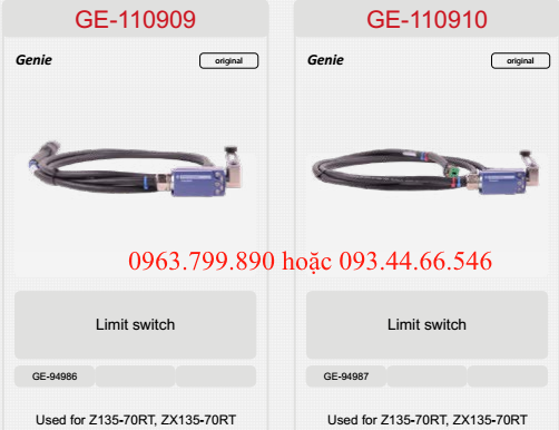 giới hạnh hành trình xe nâng người genie