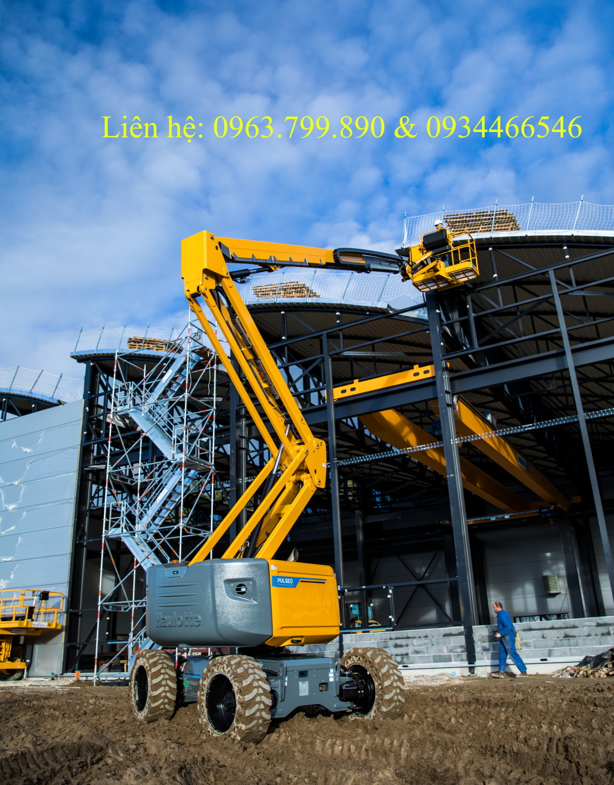 Xe nâng người gấp khúc Z boom HA20 LE PRO