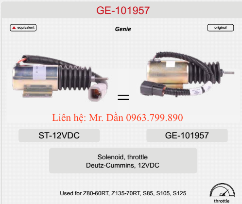 RƠ LE GA XE NÂNG NGƯỜI GENIE GE-101957