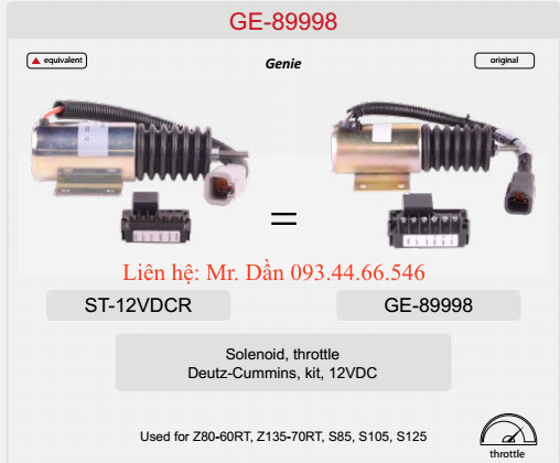 RƠ LE GA XE NÂNG NGƯỜI GENIE GE-89998