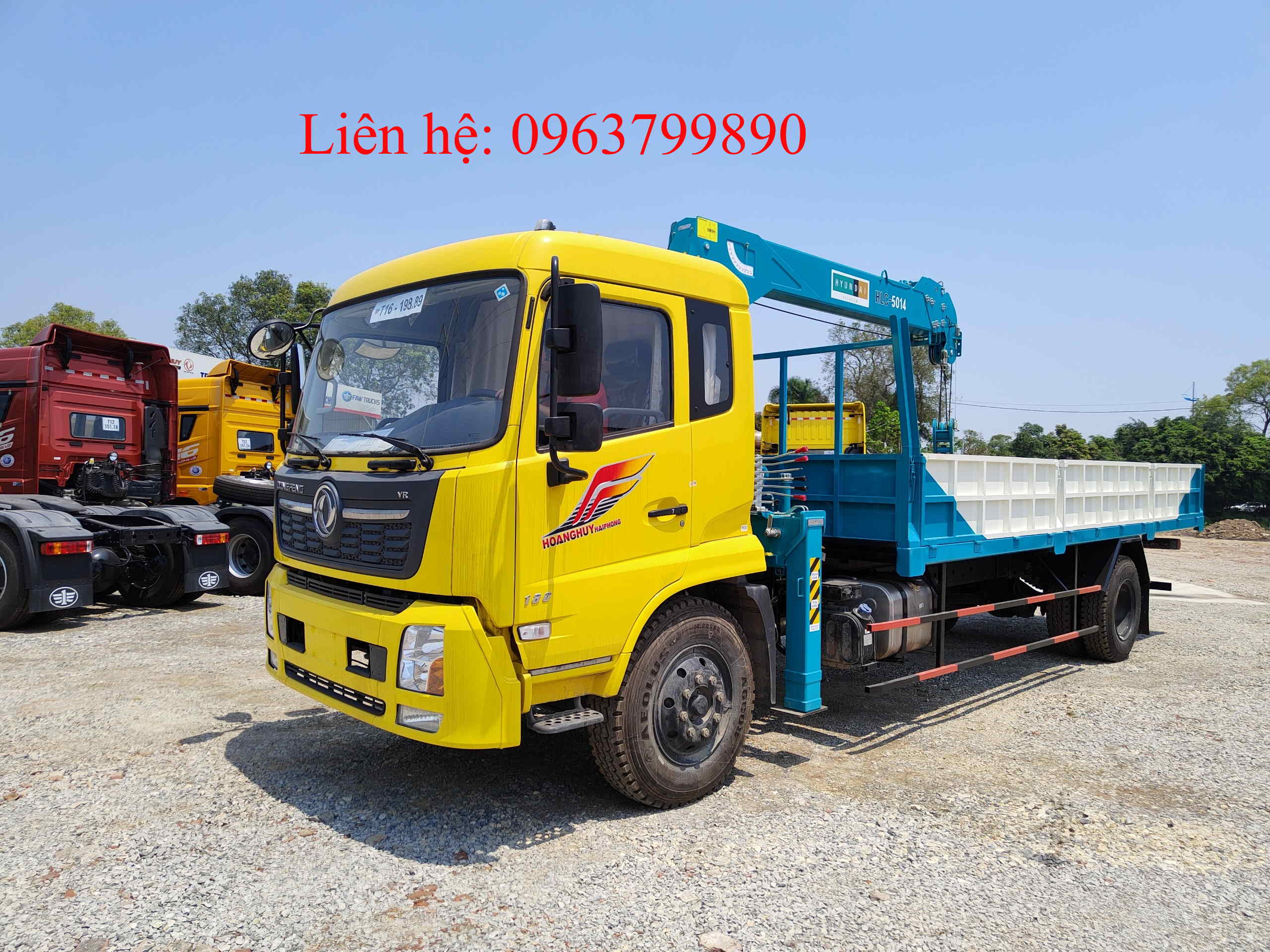 cẩu tự hành huyndai 5 tấn