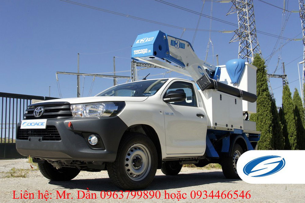 xe bán tải nâng người 14 m hilux