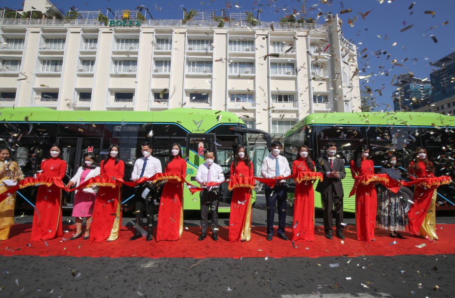 TP HCM: Ra mắt tuyến xe Bus điện đầu tiên, từ Quận 1 đến TP Thủ Đức