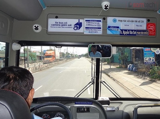 Lắp đặt camera quan sát cho xe khách, xe buýt đưa đón học sinh