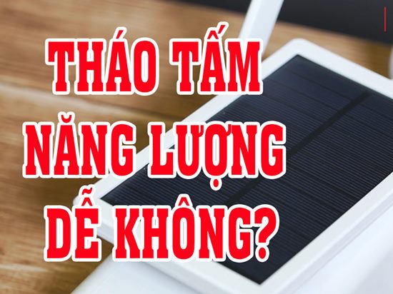 Cách tháo lắp tấm pin năng lượng mặt trời trên camera giám sát Samtech