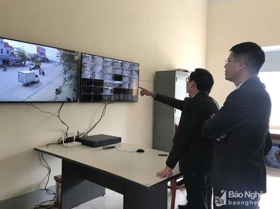 Thị xã Hoàng Mai: Lắp đặt 27 camera an ninh tại các vị trí trọng điểm