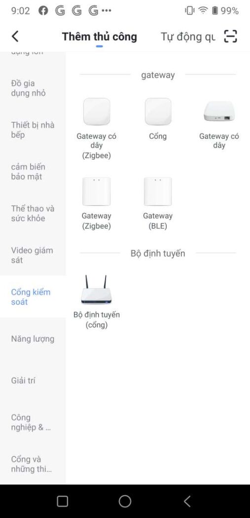 Cài đặt thiết bị Tuya sử dụng sóng Zigbee