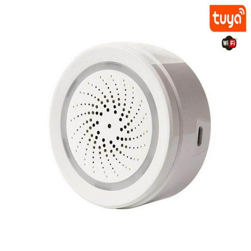 Còi báo động Tuya 3in1 (WiFi) Cảm Biến Nhiệt Độ Độ Ẩm Wifi SHP-LB2