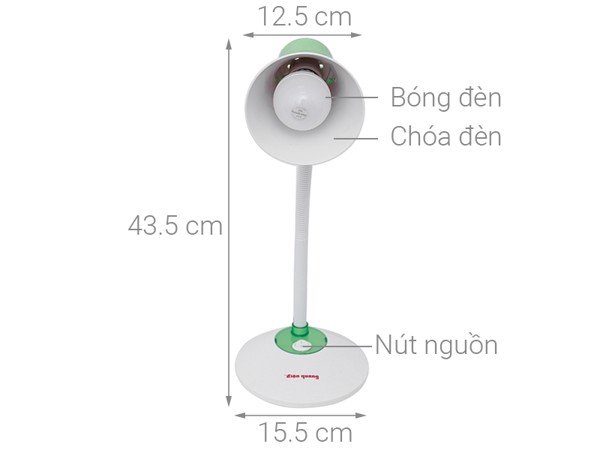 Đèn bàn bảo vệ thị lực Điện Quang ĐQ DKL15
