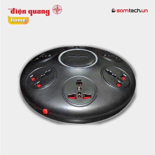 Ổ cắm Điện Quang ĐQ ESK.106 Kiểu UFO 6 lỗ 3 chấu