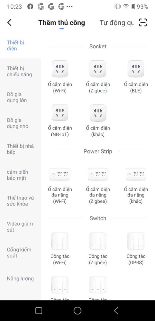 Cài đặt thiết bị Tuya sử dụng sóng Wifi