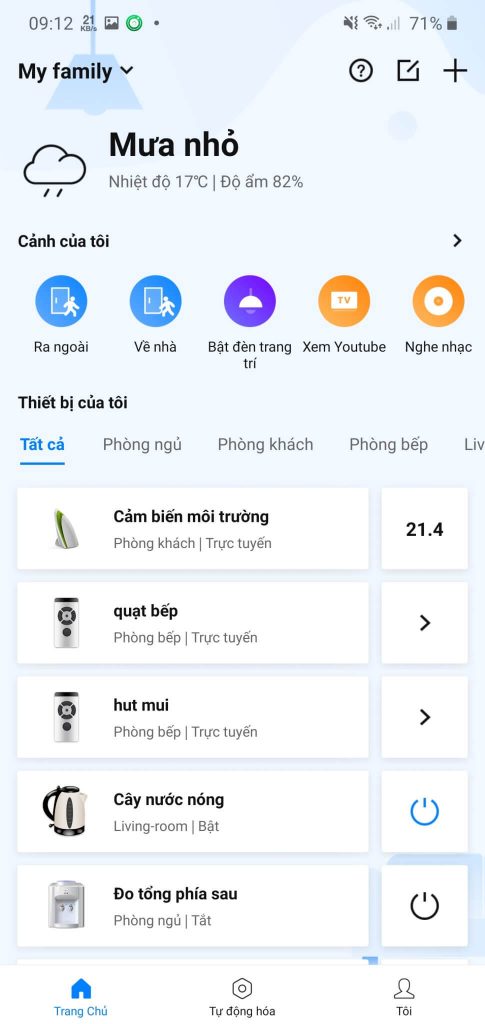 Ứng dụng Broadlink mới nhất có hỗ trợ tiếng Việt cho người dùng