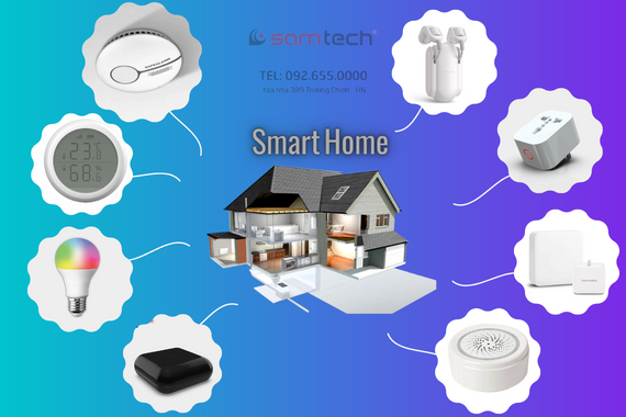 Sản phẩm IOT điện thông minh - nhà thông minh dùng wifi bluetooth zigbee của Tuya Smart, Smart life