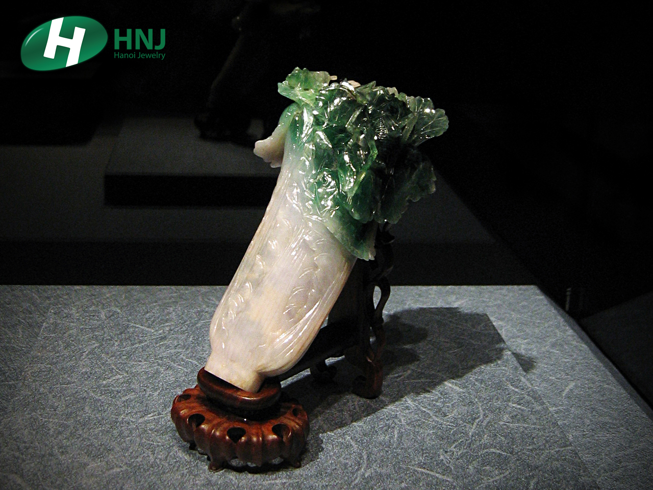 Tượng ngọc jadeit (Phỉ thúy) Jadeite Cabbage