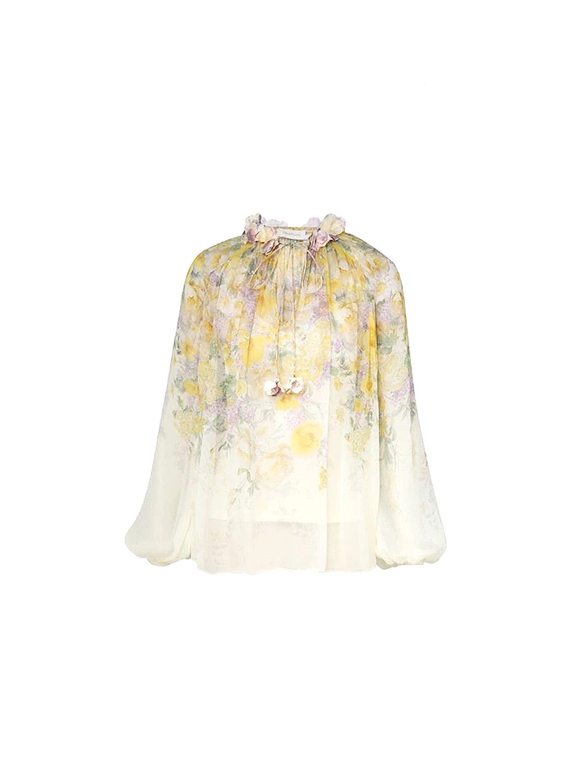 ÁO ZIMMERMANN NECK WITH FLOWER High Classy