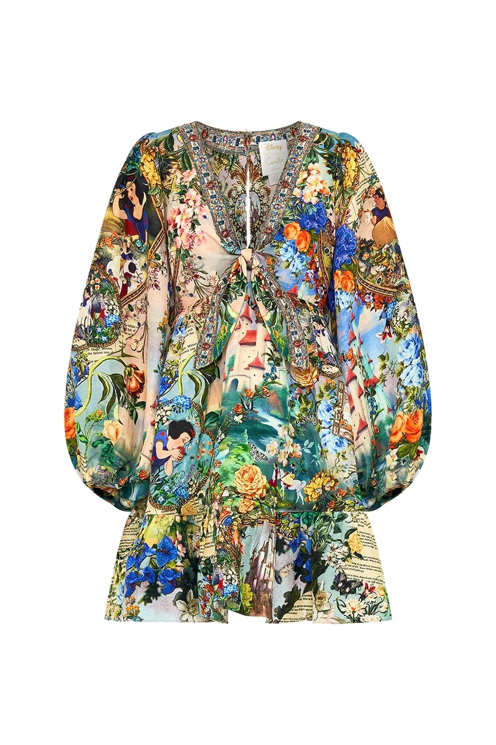 VÁY CAMILLA DISNEY Embellished V-Neck Mid Dress High Classy