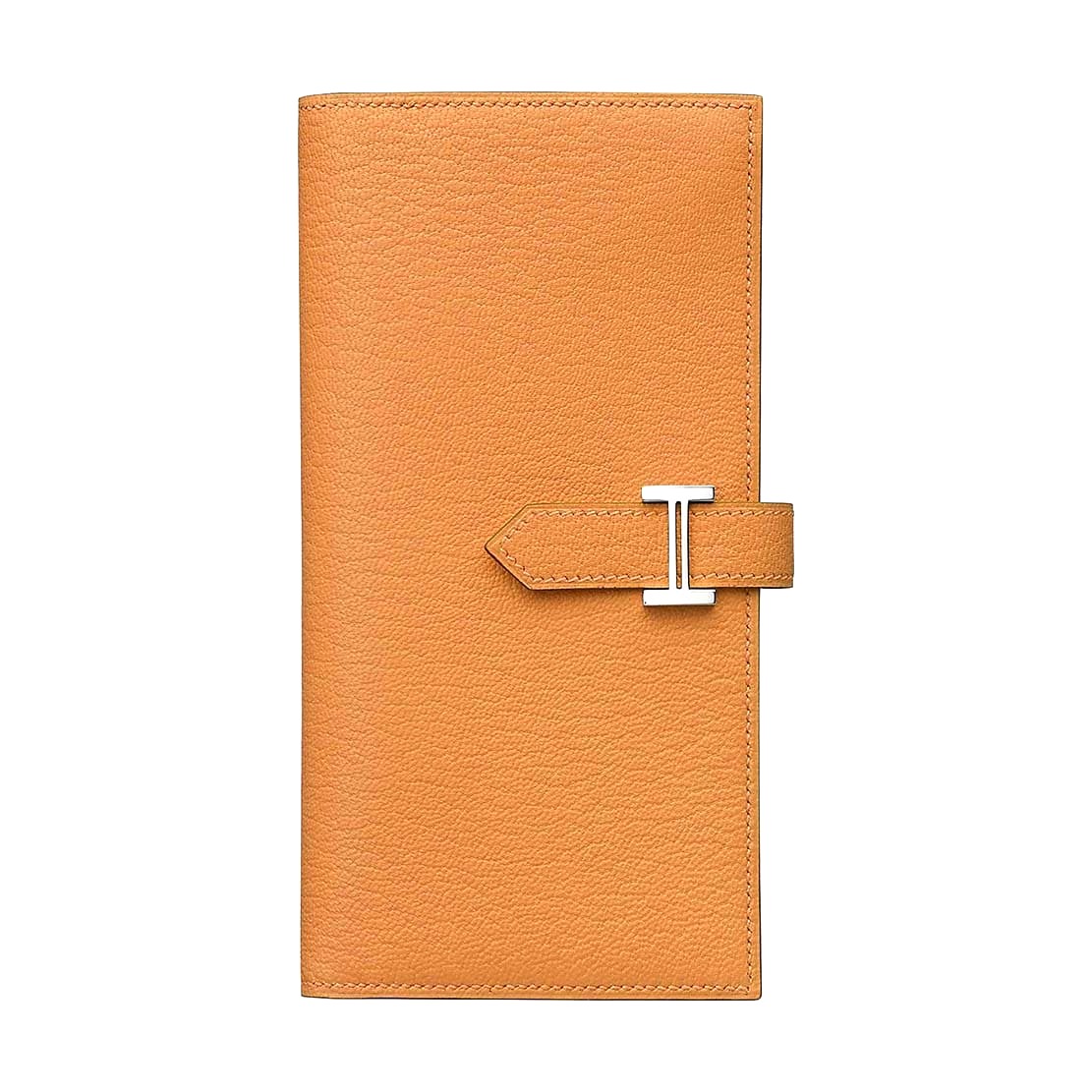 Ví Hermes Medium Bearn Wallet in Epsom Calfskin Leather-Orange