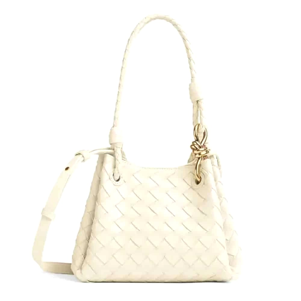 TÚI Bottega Veneta Women Small Andiamo Parachute-White