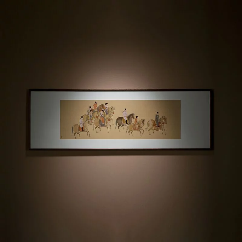 TRANH ĐỒNG QUÁCH PHU NHÂN DU XUÂN