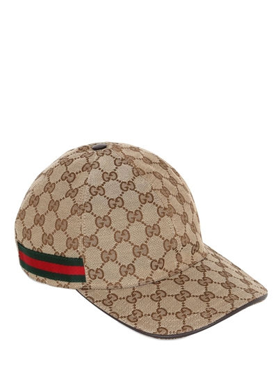 MŨ LƯỠI TRAI GUCCI ORIGINAL GG CANVAS BASEBALL HAT